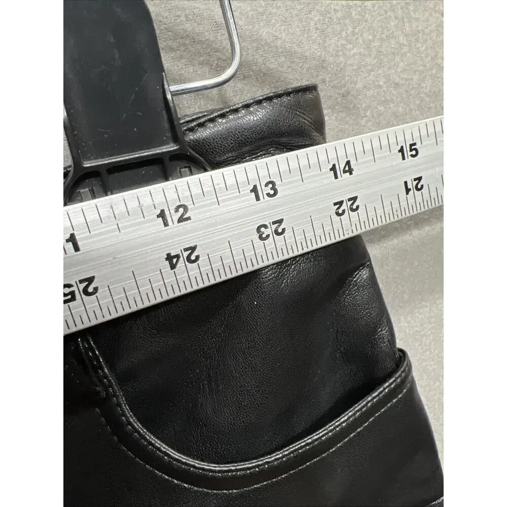 Aritzia Wilfred The Melina Black Faux Leather Pants Womens Size 4 - Picture 11 of 12